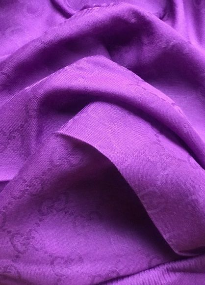 GUCCI COTTON MODAL GG SCARF - Picture 6 of 12